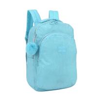 Mochila de Costas UP4YOU Tactel C/ Pompom Azul Claro Mochila de Costas UP4YOU Tactel C/ Pompom Azul Claro