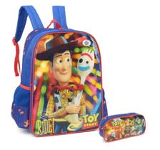 Mochila De Costas Woody Toy Story E Estojo Infantil Escolar
