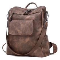 Mochila de couro CLUCI para mulheres, grande, moda, anti-roubo