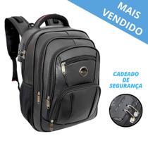 Mochila De Couro Masculina Grande Semi Impermeável Trabalho - A2R