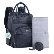 Mochila de couro para fraldas BabbleRoo 30x20x42 cm 26L