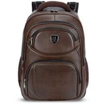 Mochila de Couro Reforçada Trabalho Feminina Masculina