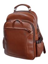 Mochila de Couro Tron style Whisky.