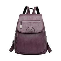 Mochila De Couro Vintage Para Mulheres, Bolsa De Viagem Escolar De Alta Qualidade Para Meninas, Moda