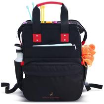 Mochila de crochê Hearth & Harbor Canvas Yarn Organizer USB