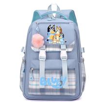 Mochila De Desenho Animado Bluey Para Meninos E Meninas, Bolsa Grande De Lazer Ao Ar Livre Para Mochila De Desenho Animado Bluey Para Meninos E Meninas, Bolsa Grande De Lazer Ao Ar Livre Para