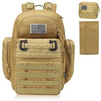 Mochila de fraldas DBTAC Large para papai com trocador Tan Mochila de fraldas DBTAC Large para papai com trocador Tan