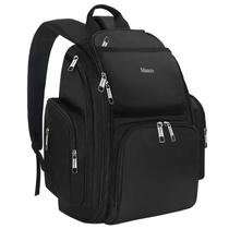 Mochila de Fraldas Mancro Impermeável para Papais - Preta