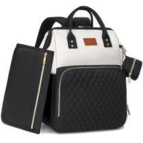 Mochila de fraldas para bebês ROSEGIN 35L impermeável preta/branca