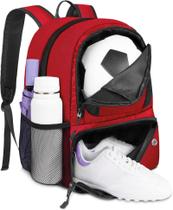 Mochila de futebol YOREPEK leve com suporte de bola 28L