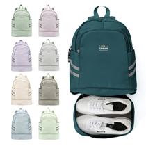 Mochila de ginástica Coofay impermeável com compartimento para sapatos 20L