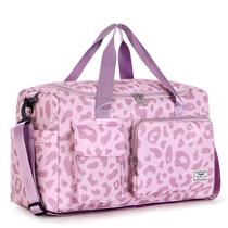 Mochila de Ginástica Feminina Fioretto Rosa Leopardo - 37L