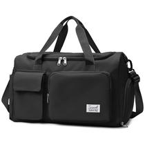 Mochila de ginástica Suruid Sports com compartimento para sapatos preta Mochila de ginástica Suruid Sports com compartimento para sapatos preta