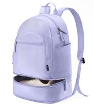 Mochila de ginástica Uselike para mulheres com compartimento para sapatos 26L à prova d'água