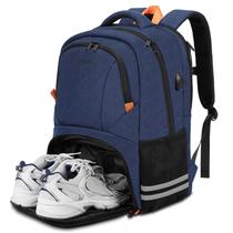Mochila de ginástica Ytonet para homens e mulheres com porta USB para laptop de 15,6"