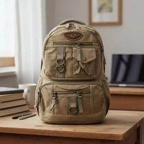 Mochila De Lona Reforçada Escolar Faculdade, Trabalho Notebook