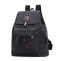 Mochila de Lona Vintage - Bolsa Escolar Casual para Alunos