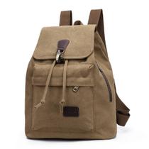 Mochila de Lona Vintage - Bolsa Escolar Casual para Alunos