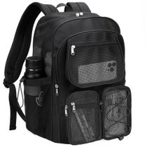 Mochila de malha preta pesada para viagens escolares Mochila de malha preta pesada para viagens escolares