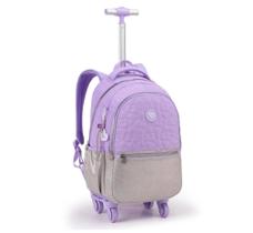Mochila de matelasse estrela com rodas 360(mr42212)