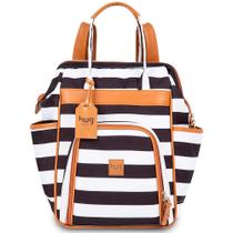 Mochila de Maternidade Hug Multifuncional Londres Listrado