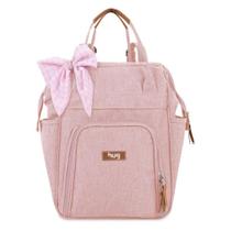 Mochila de Maternidade Hug Multifuncional Mescla Rosa