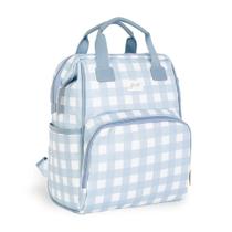 Mochila de Maternidade Just Baby Multifuncional Vichy Azul Mochila de Maternidade Just Baby Multifuncional Vichy Azul
