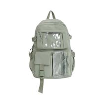 Mochila De Nylon Fofa Para Meninas Jovens Estudantes Com Múltiplos Compartimentos
