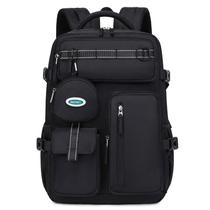 Mochila de nylon impermeável para homens, laptop de 16 polegadas, preta Mochila de nylon impermeável para homens, laptop de 16 polegadas, preta