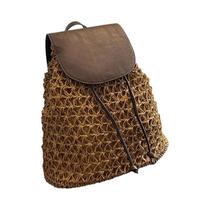 Mochila De Palha Boho Feminina Verão Bolsa De Ombro Trançada De Crochê Para Viagem Praia Mochila De Palha Boho Feminina Verão Bolsa De Ombro Trançada De Crochê Para Viagem Praia