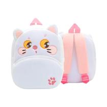 Mochila de Pelúcia Infantil - Design Fofo de Desenho Animado para Escola e Lazer