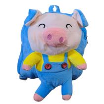 Mochila de Pelúcia Infantil Passeio Escolar Porquinho - Bee Toys