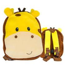 Mochila de Pelucia Infantil Turminha Animal Girafa Unik Toys