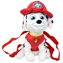 Mochila de pelúcia Nickelodeon Paw Patrol Marshall 14 polegadas Mochila de pelúcia Nickelodeon Paw Patrol Marshall 14 polegadas