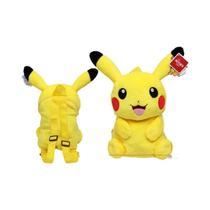 Mochila De Pelúcia Pikachu Para Crianças, Brinquedo De Boneco De Pelúcia Pokémon, Mochila Escolar