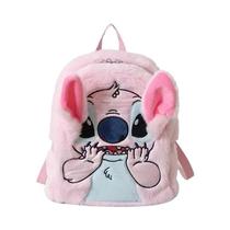 Mochila de Pelúcia Stitch Disney - Grande Capacidade para Estudantes