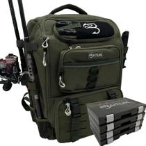 Mochila de Pesca Baitium 40L con Portacañas y Nevera Mochila de Pesca Baitium 40L con Portacañas y Nevera
