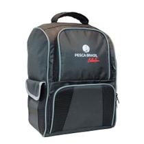 Mochila De Pesca Fishing Bag Preto / Cinza - Pesca Brasil