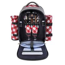 Mochila de Picnic Apollo Walker con Refrigerador para 2 Personas, Gris