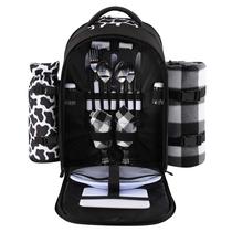 Mochila de Picnic Apollo Walker para 2 Personas con Enfriador Negra