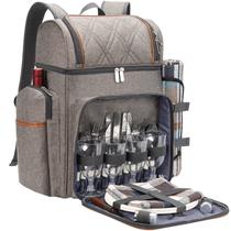 Mochila de piquenique TwentyNext para 4 pessoas com refrigerador e cobertor de piquenique Mochila de piquenique TwentyNext para 4 pessoas com refrigerador e cobertor de piquenique