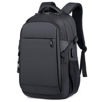 Mochila de poliéster para laptop masculino preta de 15 polegadas Mochila de poliéster para laptop masculino preta de 15 polegadas