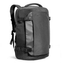 Mochila de poliéster para laptop para homens de grande capacidade preta