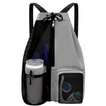 Mochila de praia YUHAN PRETTY impermeável com bolso molhado cinza Mochila de praia YUHAN PRETTY impermeável com bolso molhado cinza
