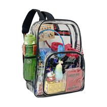Mochila de PVC transparente à prova d'água para laptop de 15,6 polegadas Mochila de PVC transparente à prova d'água para laptop de 15,6 polegadas