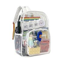 Mochila de PVC transparente à prova d'água para laptop de 15,6 polegadas Mochila de PVC transparente à prova d'água para laptop de 15,6 polegadas