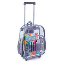 Mochila de PVC Transparente com Rodas COVAX - Resistente ao Frio