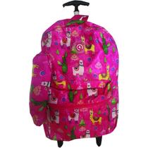 Mochila De Roda Com Estojo Kit Escolar Juvenil Xfp01851