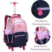 Mochila De Rodas 360º Para Notebook Metalizado