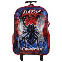 Mochila De Rodas Dark Spider Com Lancheira Escolar Infantil